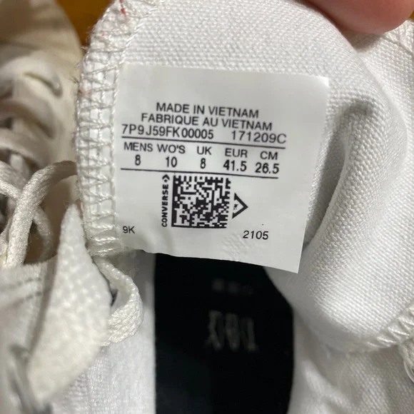 CONVERSE Womens-8, Men- 8 Sneaker Shoes High Top Chuck Taylor ALL Star. - Picture 6 of 9